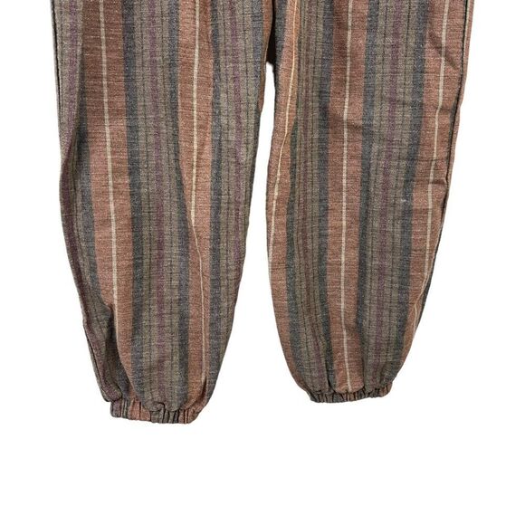 People Free Loveland Metallic Striped Jumpsuit Wool Blend Brown Bohemian Boho XS - Picture 11 of 15